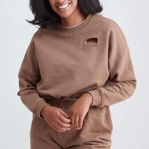 Salone Monet Window Sweater Brown‎ Crop